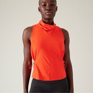 🧡NWT ATHLETA Venture Out Tank Top, Sleeveless, Orange/ Vermillion, S